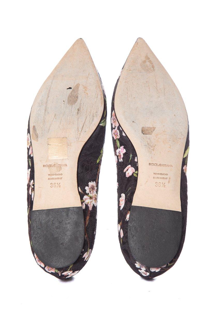 Dolce & Gabbana Floral Embellished Flats SZ 36.5