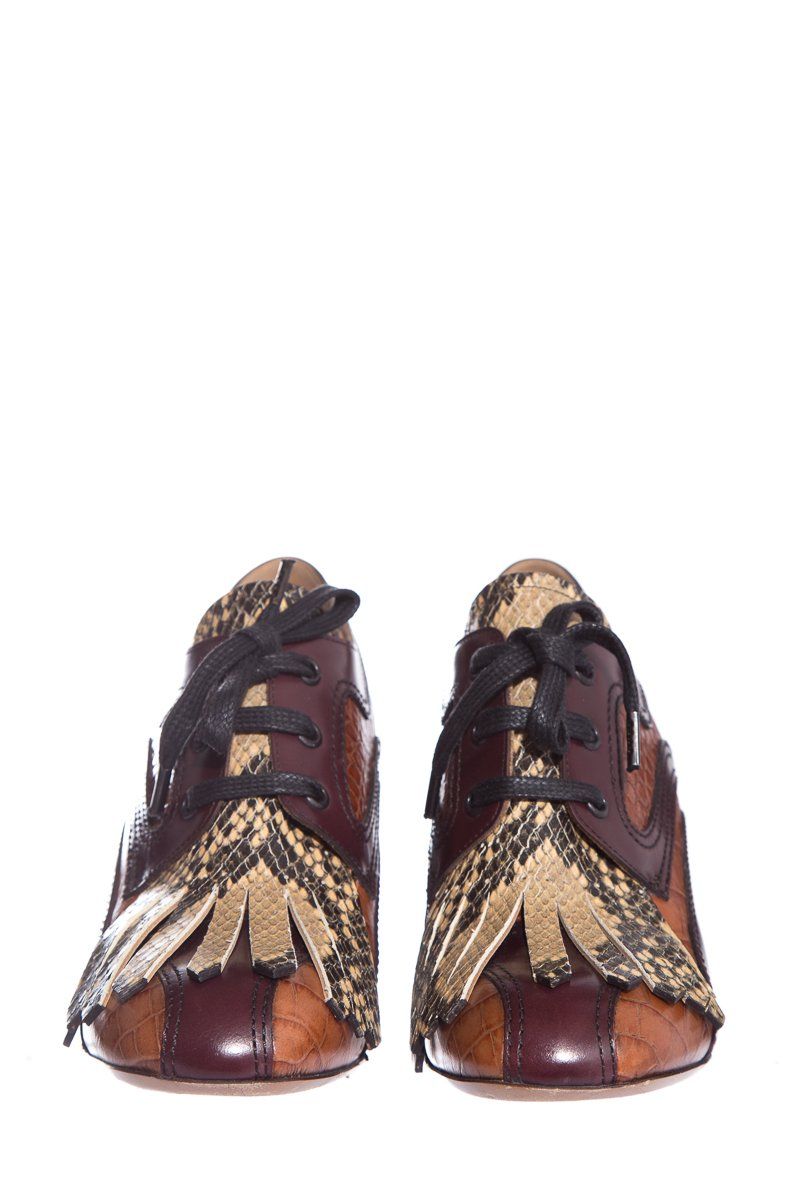 Dries Van Noten Brown Leather Booties SZ 40.5
