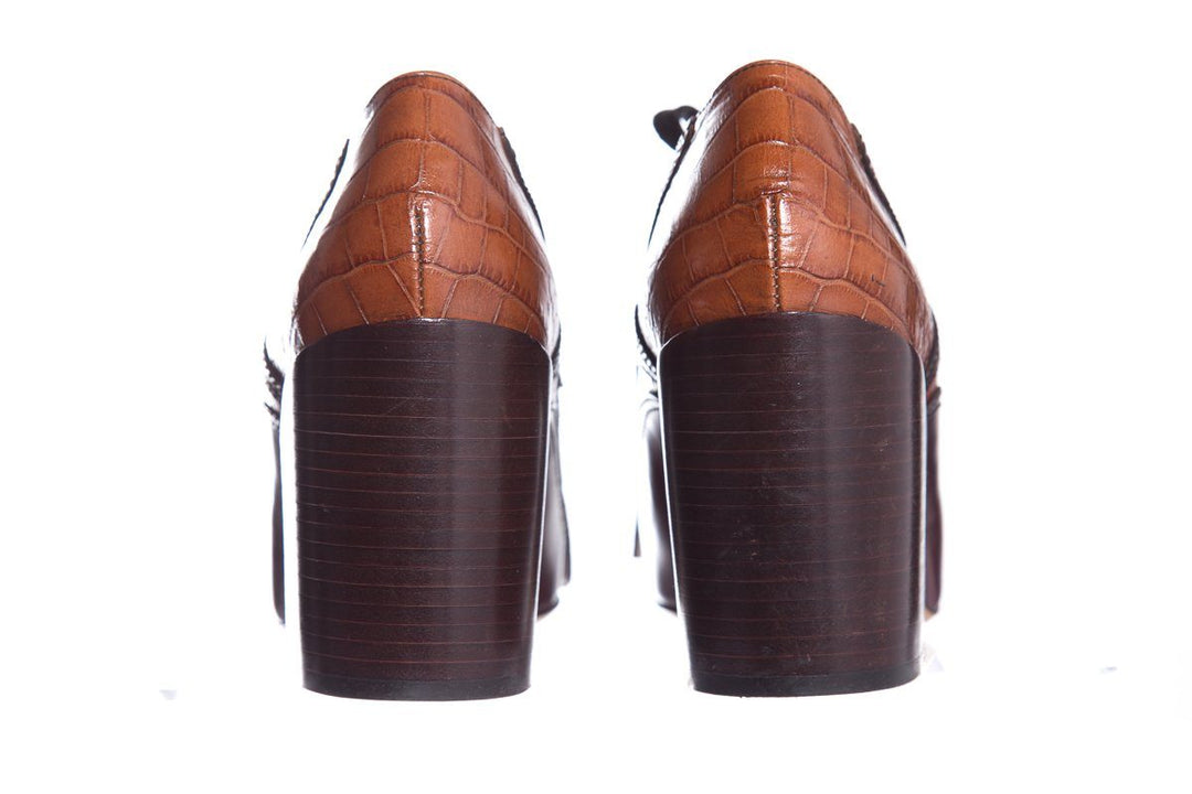 Dries Van Noten Brown Leather Booties SZ 40.5