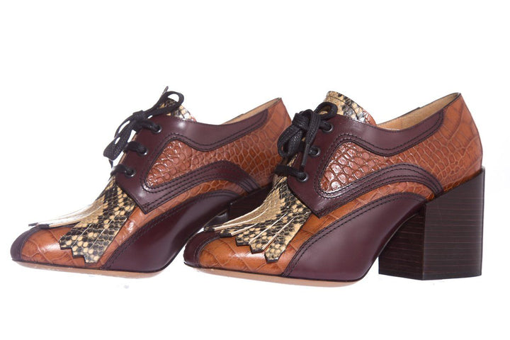 Dries Van Noten Brown Leather Booties SZ 40.5