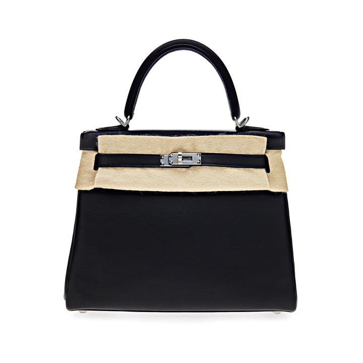 Top quality Hermes Kelly II Retourne 25 Veau Swift 89 Noir