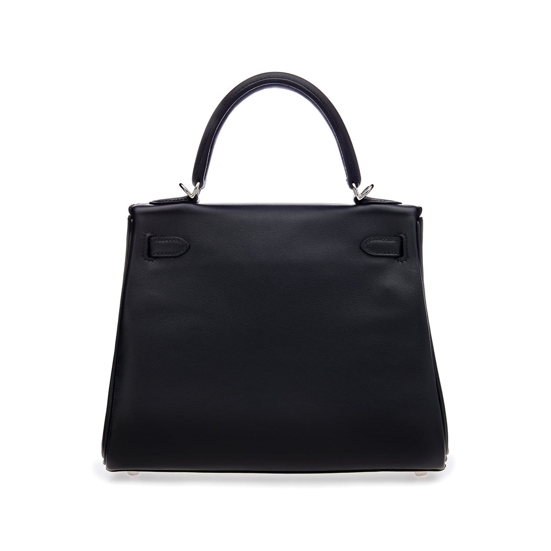 Top quality Hermes Kelly II Retourne 25 Veau Swift 89 Noir