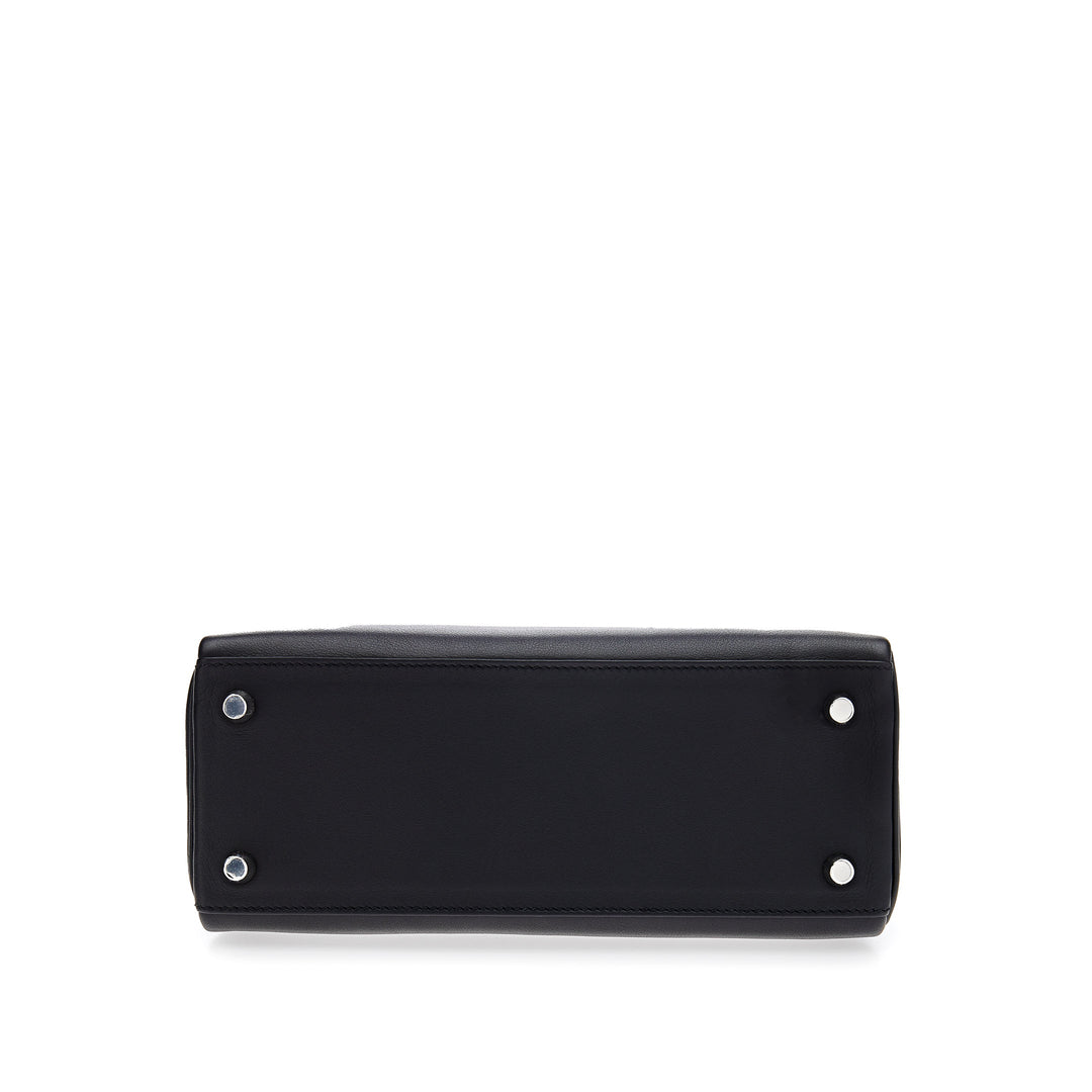 Top quality Hermes Kelly II Retourne 25 Veau Swift 89 Noir