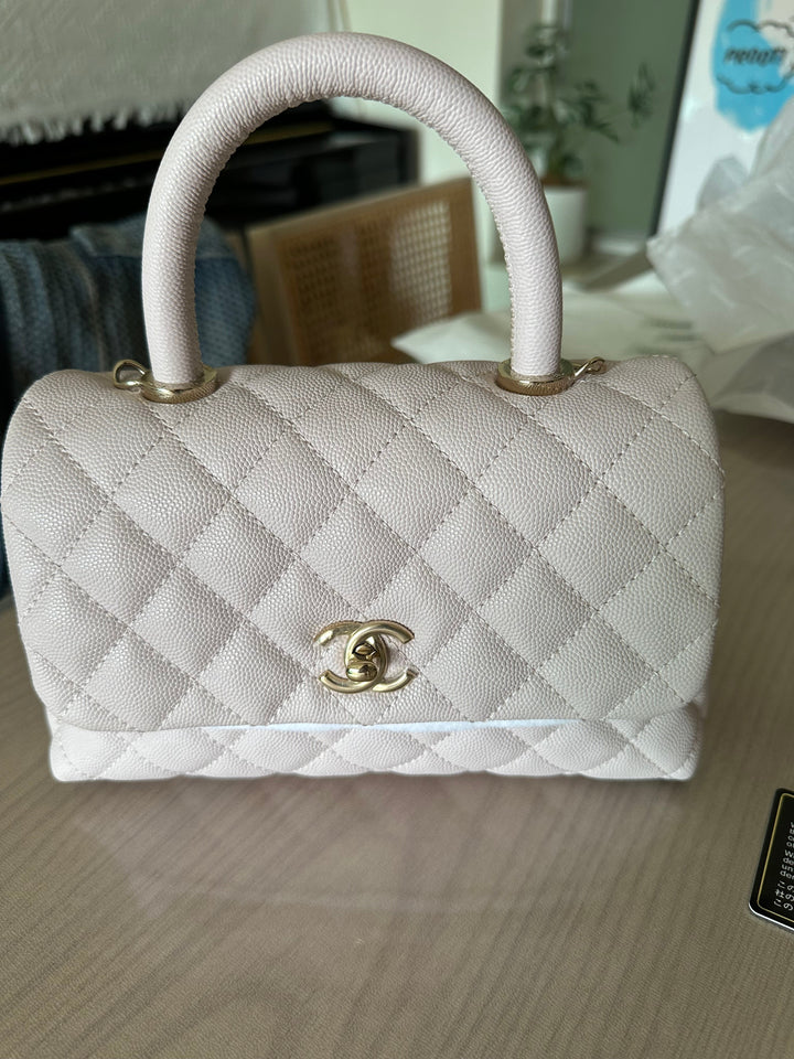 Top Quality Chanel small coco bag light pink