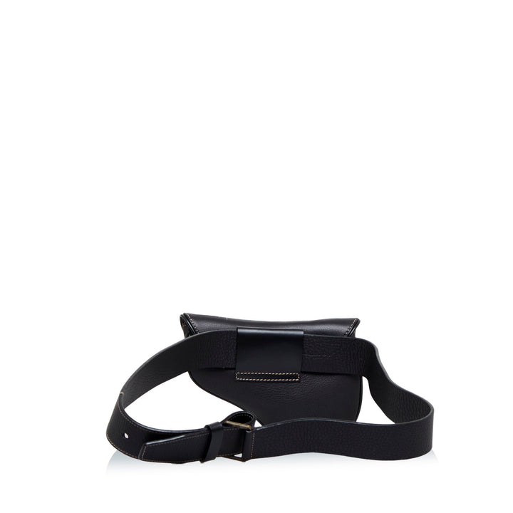 Top quality Dior Saddle Belt Bag Black Calfskin