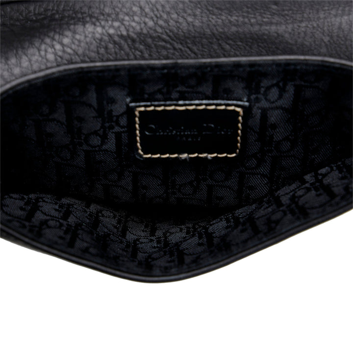 Top quality Dior Saddle Belt Bag Black Calfskin