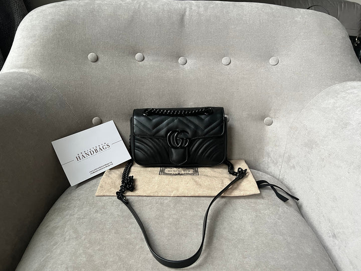 Gucci GG Black Marmont Mini Shoulder Bag (RRP £1,700)