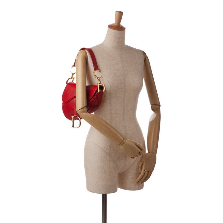 Top quality Dior Saddle Bag Red Calfskin