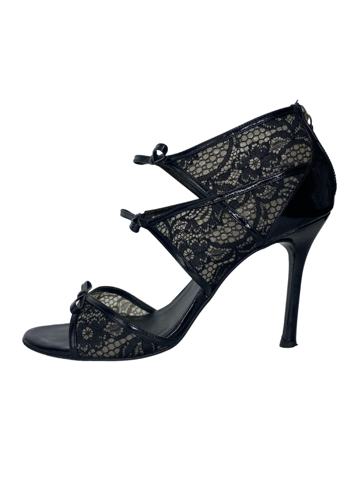 Versace Lace Cage Sandals |US7.5|IT37.5|