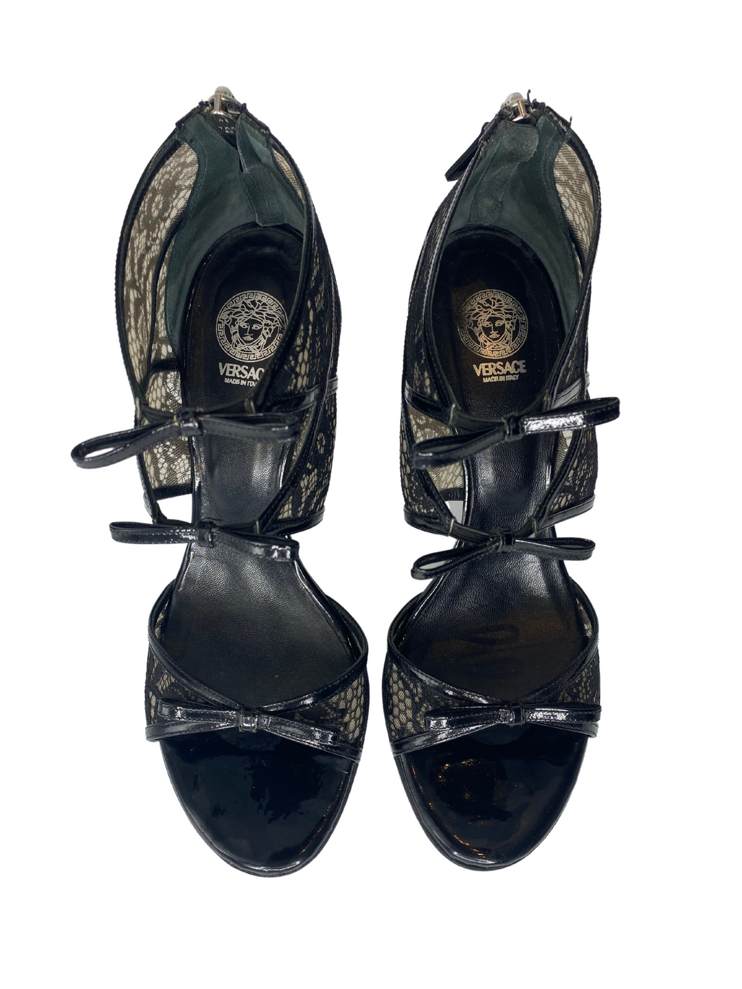 Versace Lace Cage Sandals |US7.5|IT37.5|