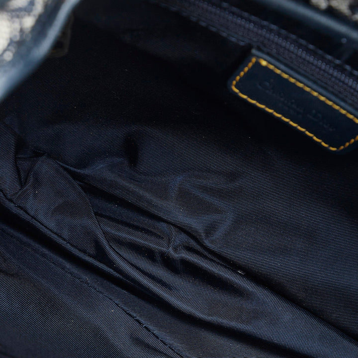 Top quality Dior Saddle Bag Blue Oblique Canvas