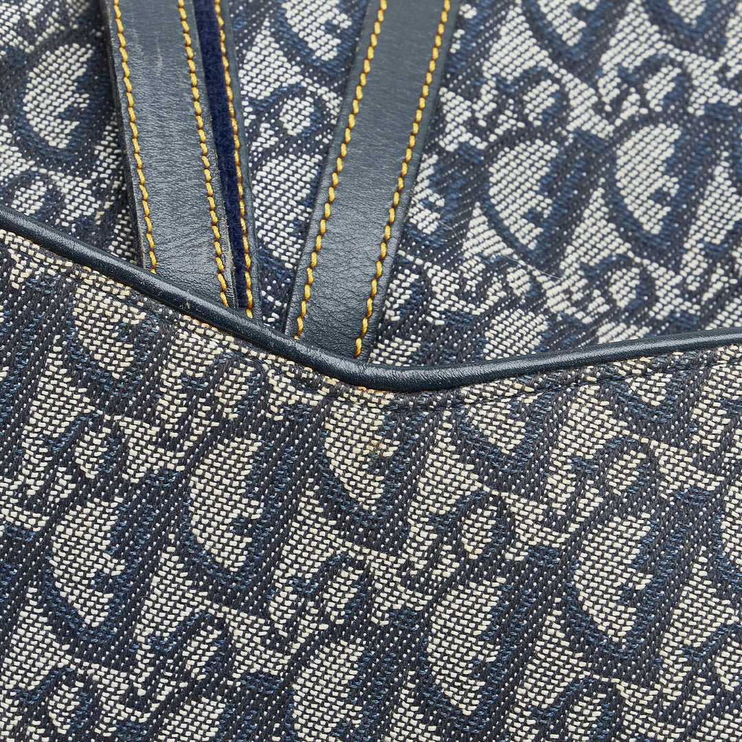 Top quality Dior Saddle Bag Blue Oblique Canvas