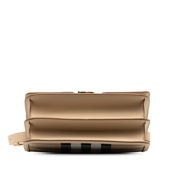 BURBERRY Canvas Check TB Crossbody Crossbody Bag