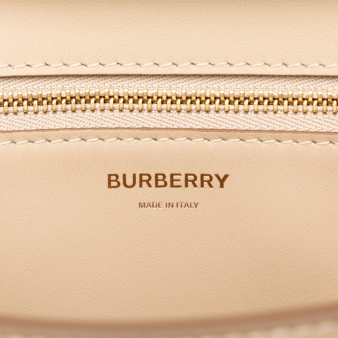 BURBERRY Canvas Check TB Crossbody Crossbody Bag
