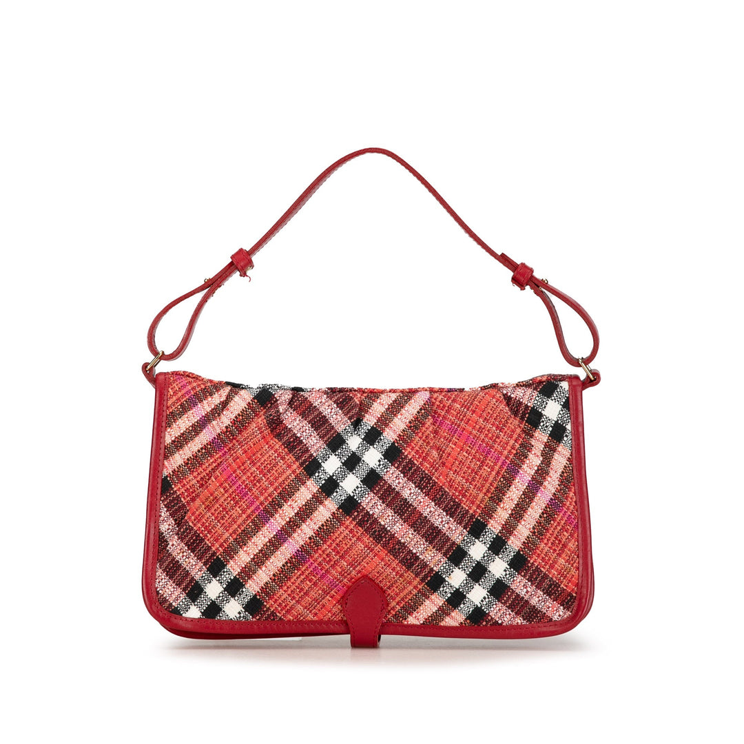 BURBERRY Supernova Check Shoulder Bag