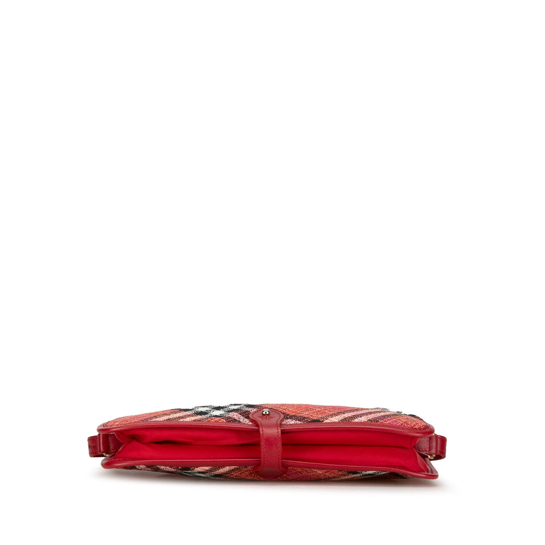 BURBERRY Supernova Check Shoulder Bag