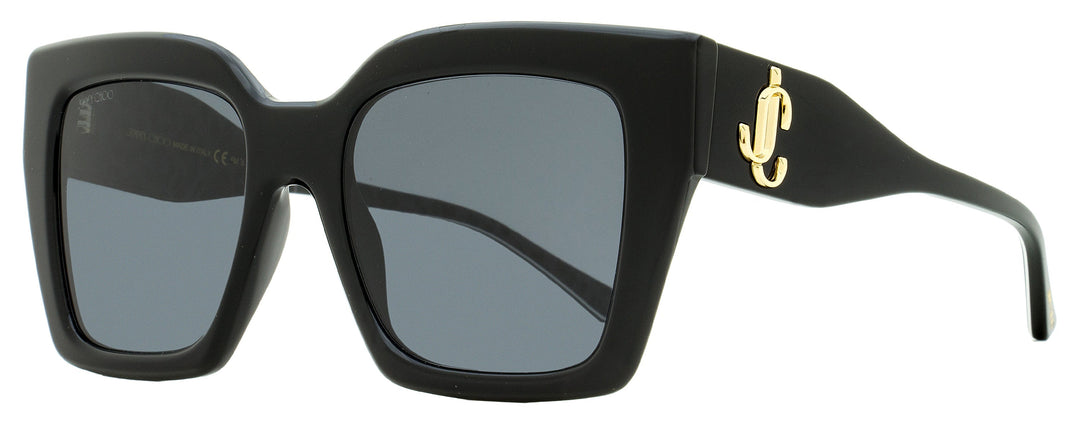 Jimmy Choo Square Sunglasses Eleni /G 1EIIR Black/Tiger 53mm