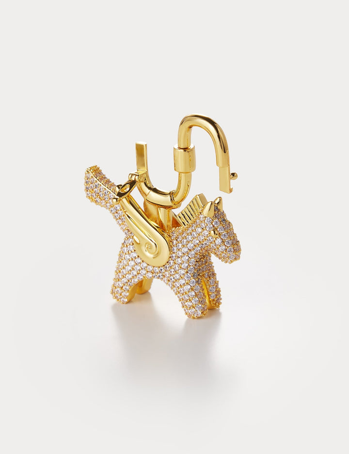 Sparkle Gold—Rodeo Pegase Bag Charm