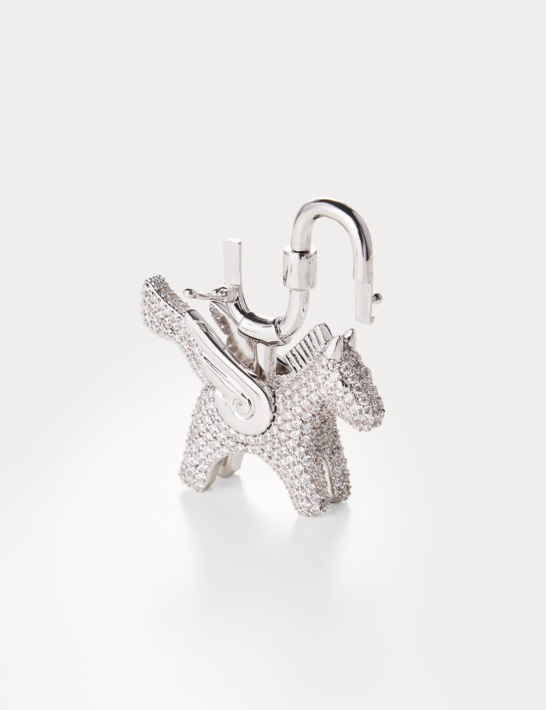Sparkle Silver—Rodeo Pegase Bag Charm