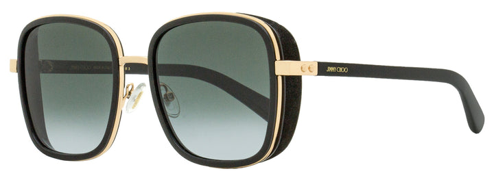 Jimmy Choo Square Elva Sunglasses 2M29O Black/Gold 54mm