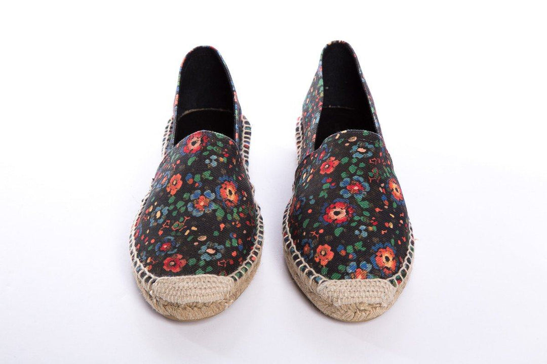 Isabel Marant Étoile Navy Floral Espadrilles SZ 37