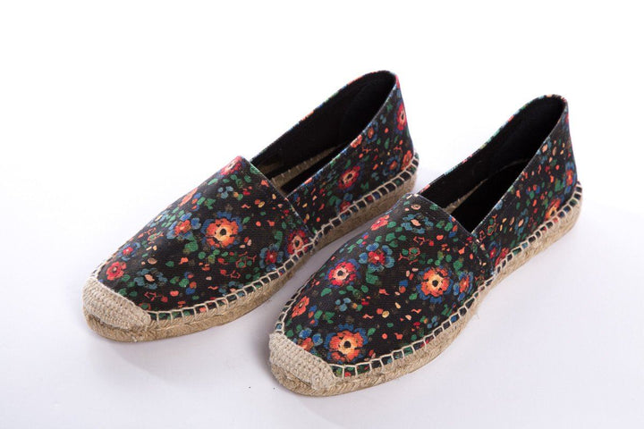 Isabel Marant Étoile Navy Floral Espadrilles SZ 37