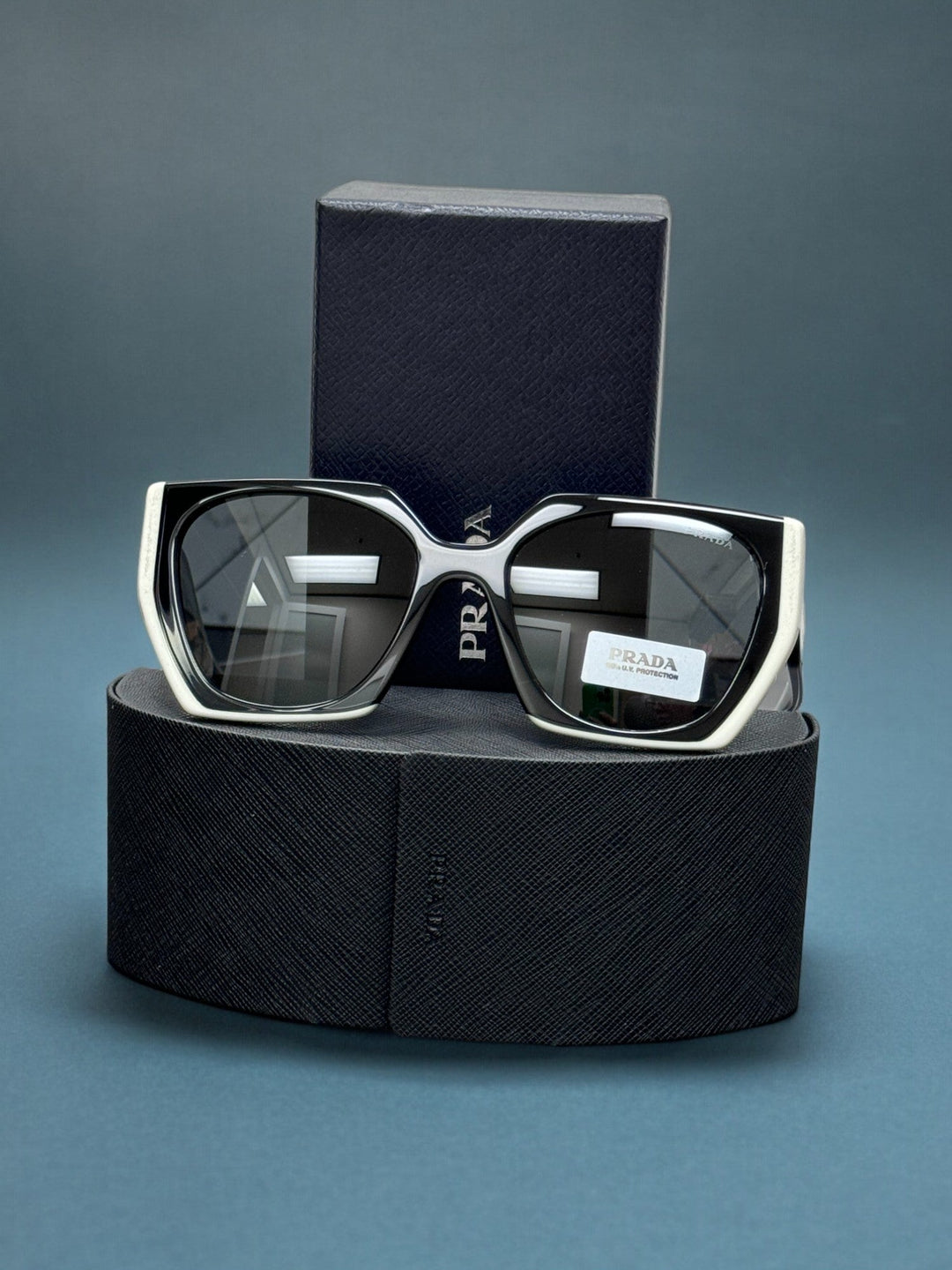 BRAND NEW Prada White & Black Sunglasses