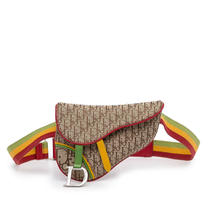 Top quality Dior Saddle Rasta Belt Bag Brown Oblique Canvas