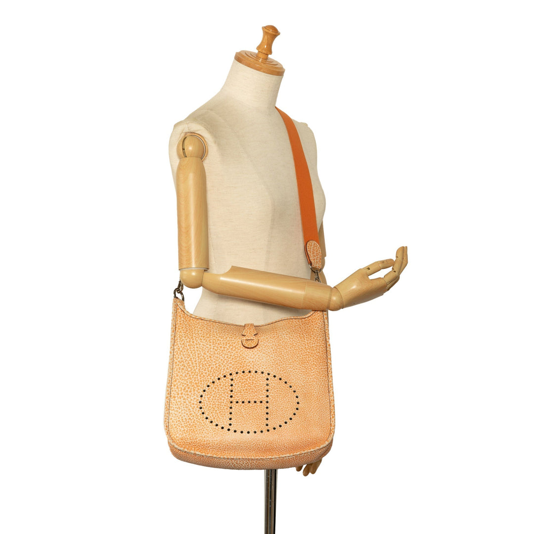 Top quality Hermes Dalmatian Buffalo Evelyne I PM Crossbody Bag