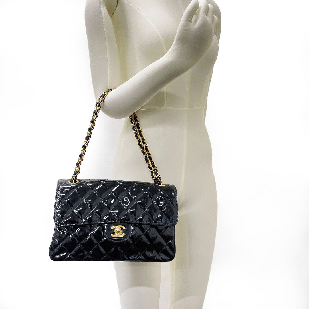 Top Quality Chanel Patent Leather Matelasse Chain Shoulder Bag