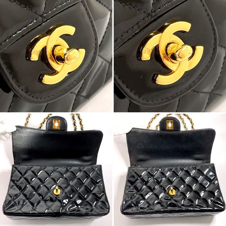 Top Quality Chanel Patent Leather Matelasse Chain Shoulder Bag