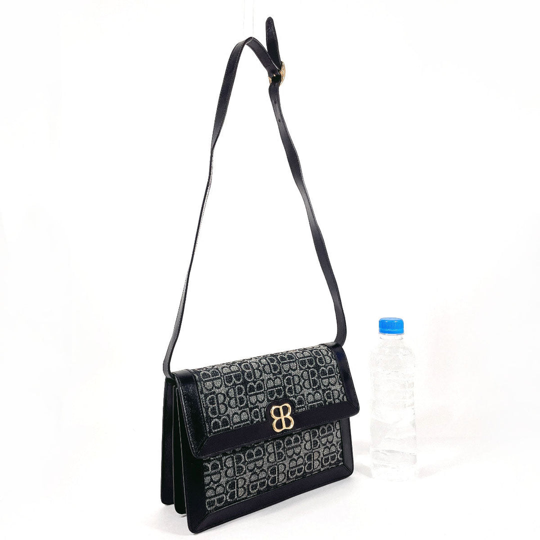 Top Quality Balenciaga Canvas Leather BB Logo 2WAY Vintage Shoulder Bag