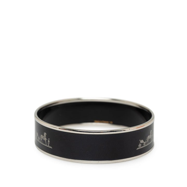 Top quality Hermes Caleche Wide Enamel Bangle Costume Bracelet