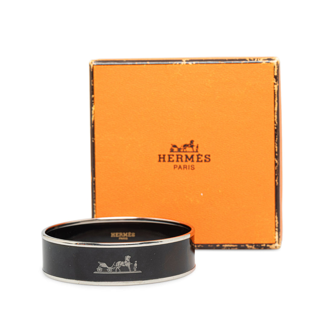Top quality Hermes Caleche Wide Enamel Bangle Costume Bracelet