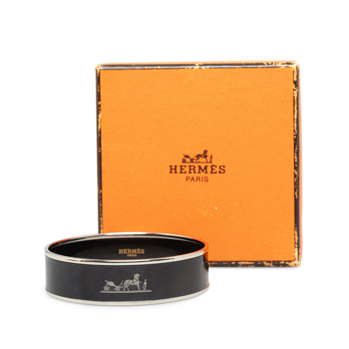 Top quality Hermes Caleche Wide Enamel Bangle Costume Bracelet
