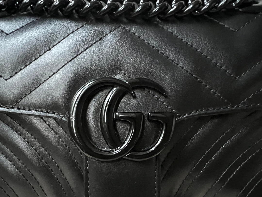 Gucci GG Black Marmont Mini Shoulder Bag (RRP £1,700)