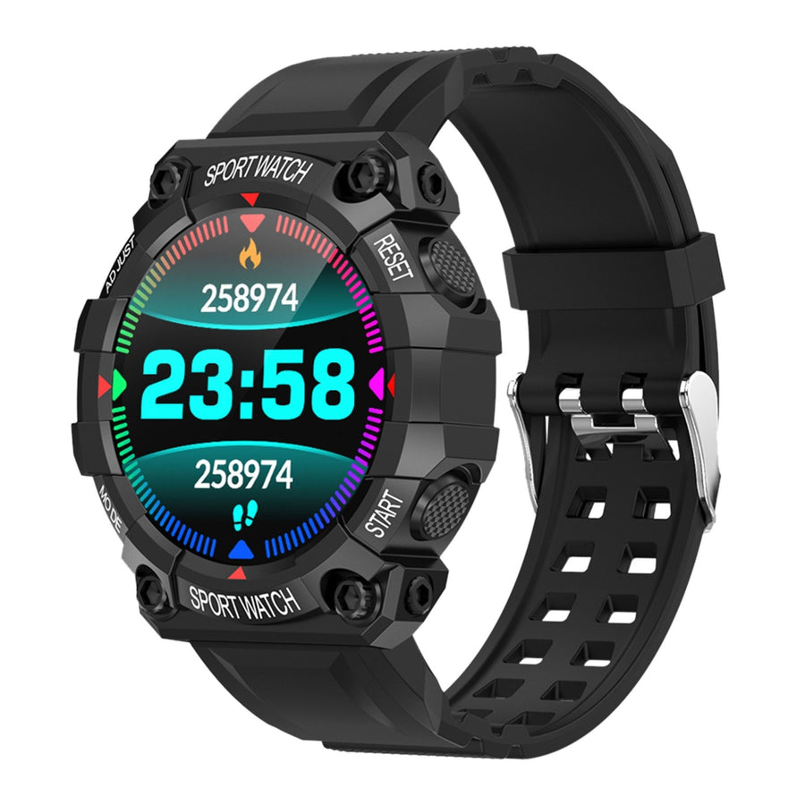 title:Wireless Fitness Tracker - Waterproof Smart Watch with Heart Rate, Blood Pressure, Sleep Monitor - Android IOS;color:Black