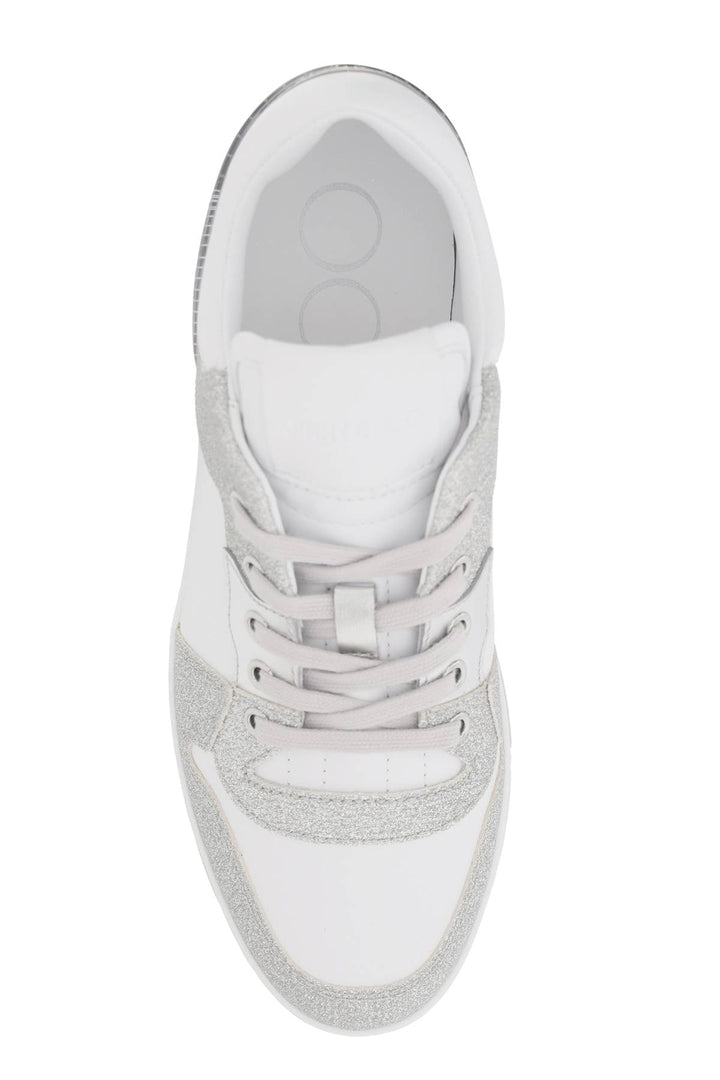 'FLORENT' GLITTERED SNEAKERS WITH LETTERING LOGO