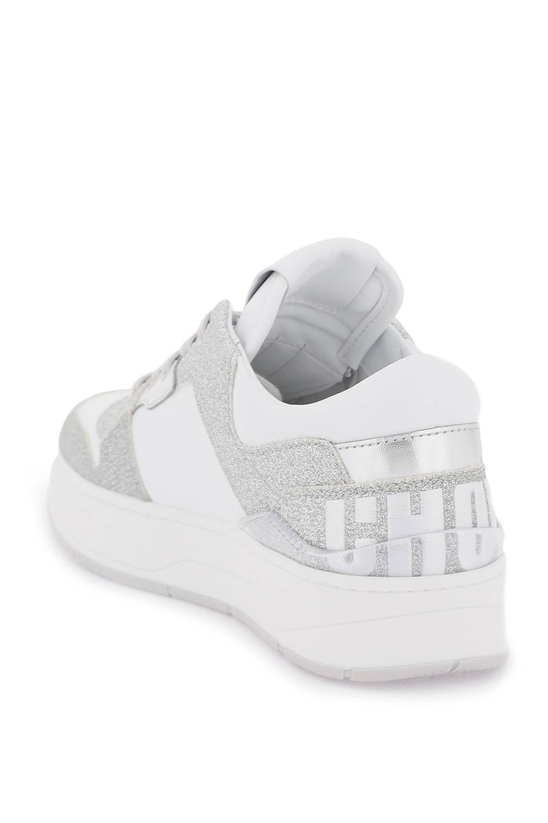'FLORENT' GLITTERED SNEAKERS WITH LETTERING LOGO