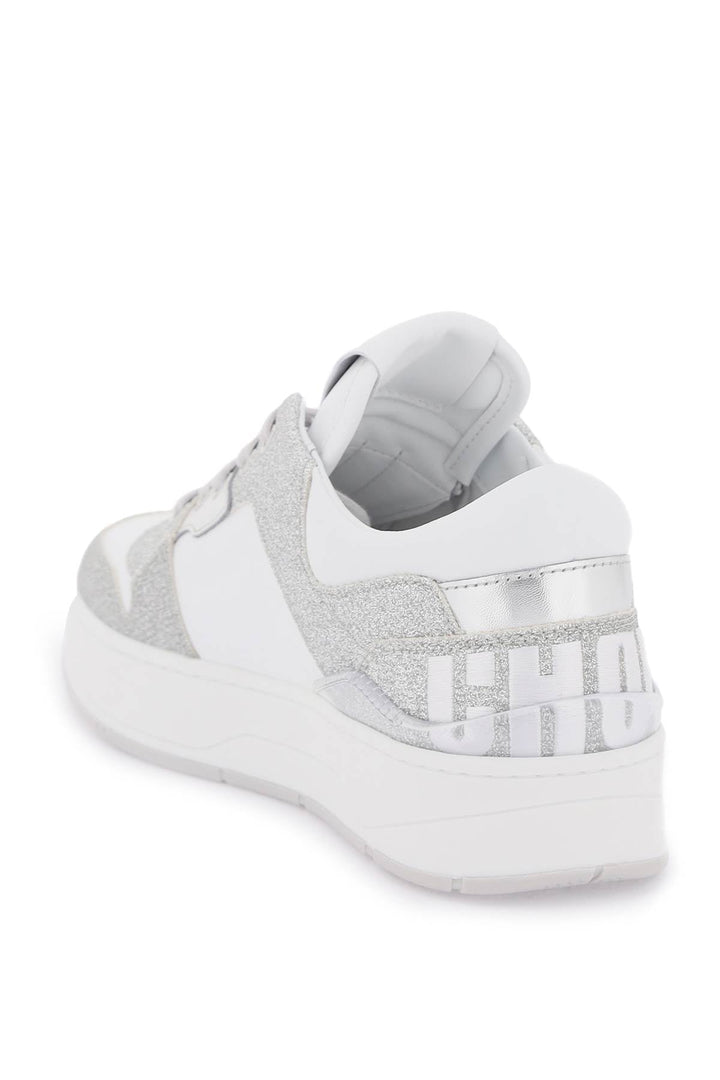 'FLORENT' GLITTERED SNEAKERS WITH LETTERING LOGO