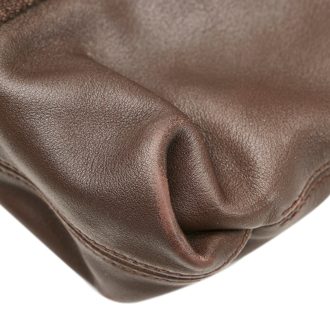 Brown Top quality Hermes Caravan Horizontal Tote Bag