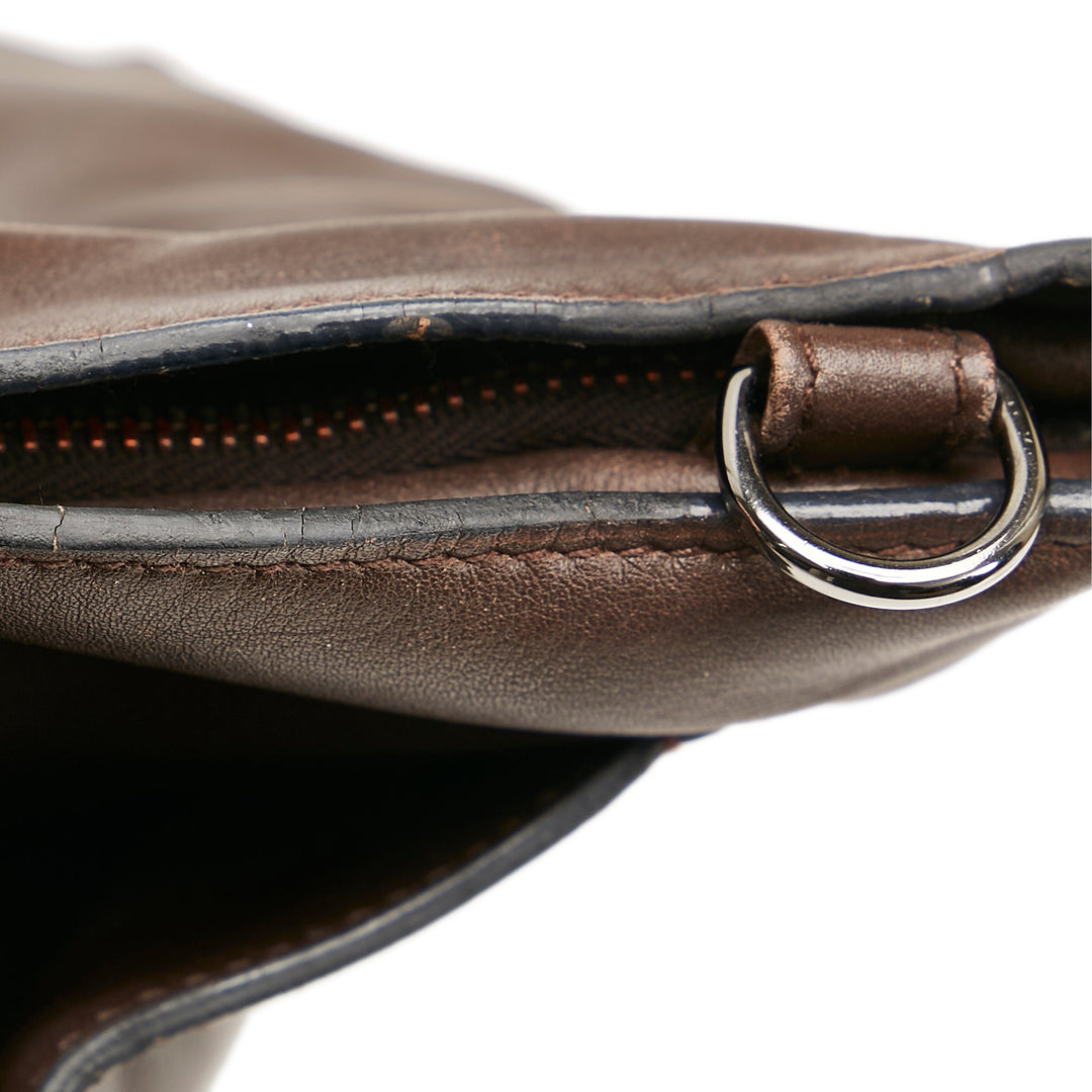 Brown Top quality Hermes Caravan Horizontal Tote Bag Satchel
