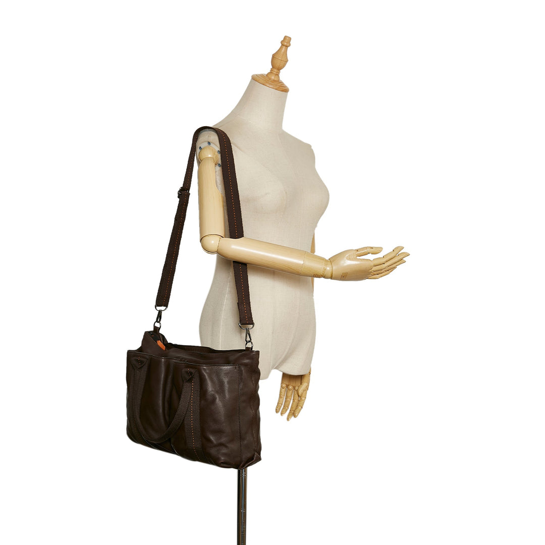 Brown Top quality Hermes Caravan Horizontal Tote Bag