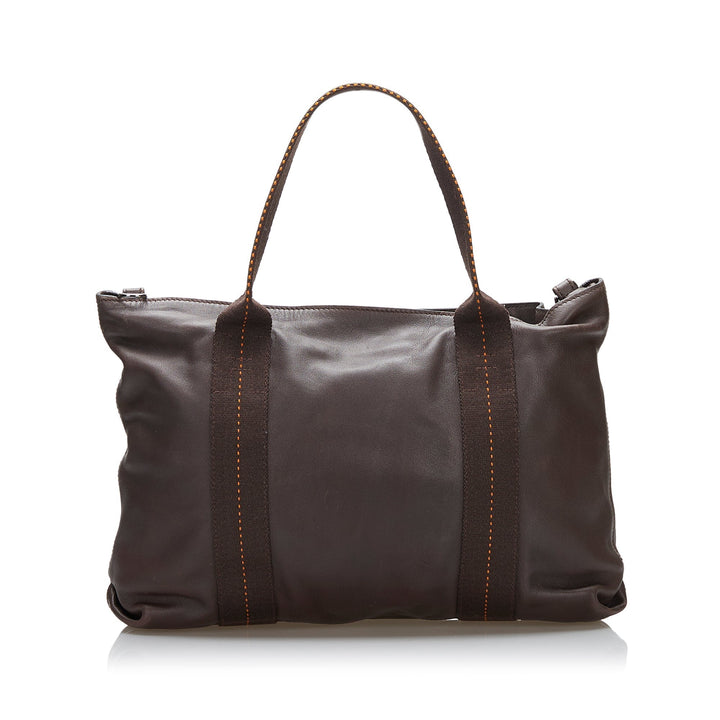 Brown Top quality Hermes Caravan Horizontal Tote Bag Satchel
