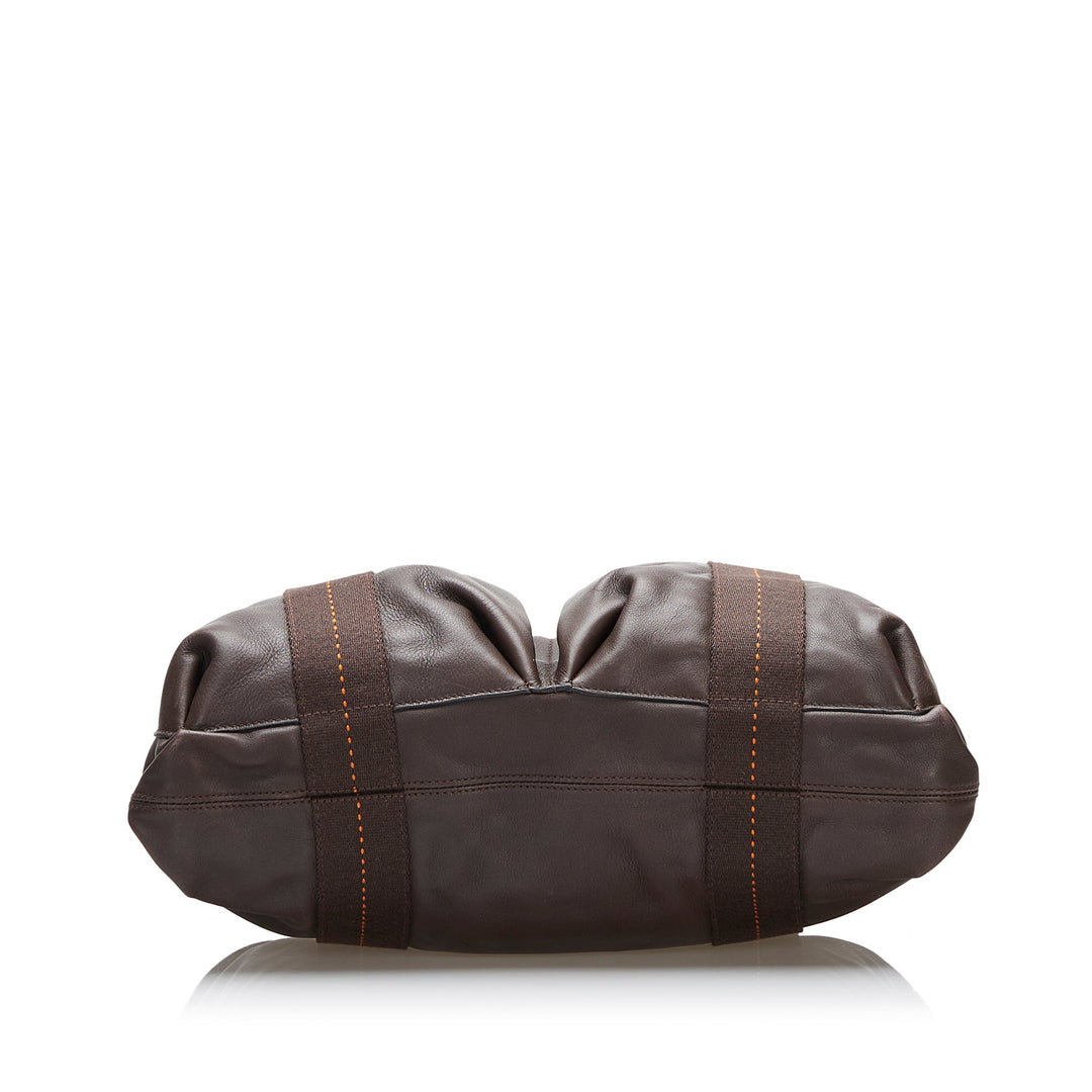 Brown Top quality Hermes Caravan Horizontal Tote Bag