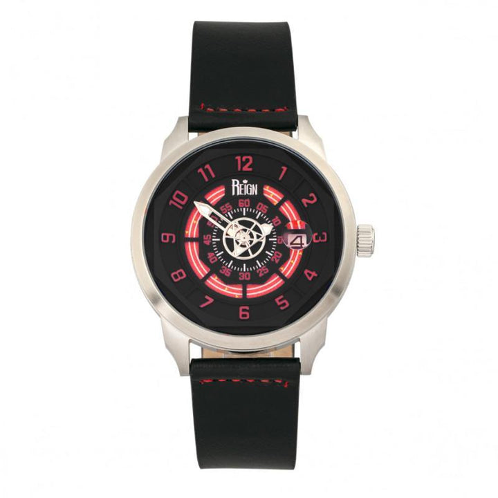 Reign Lafleur Automatic Leather-Band Watch w/Date