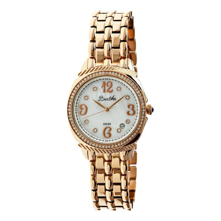 Bertha Samantha MOP Ladies Swiss Bracelet Watch