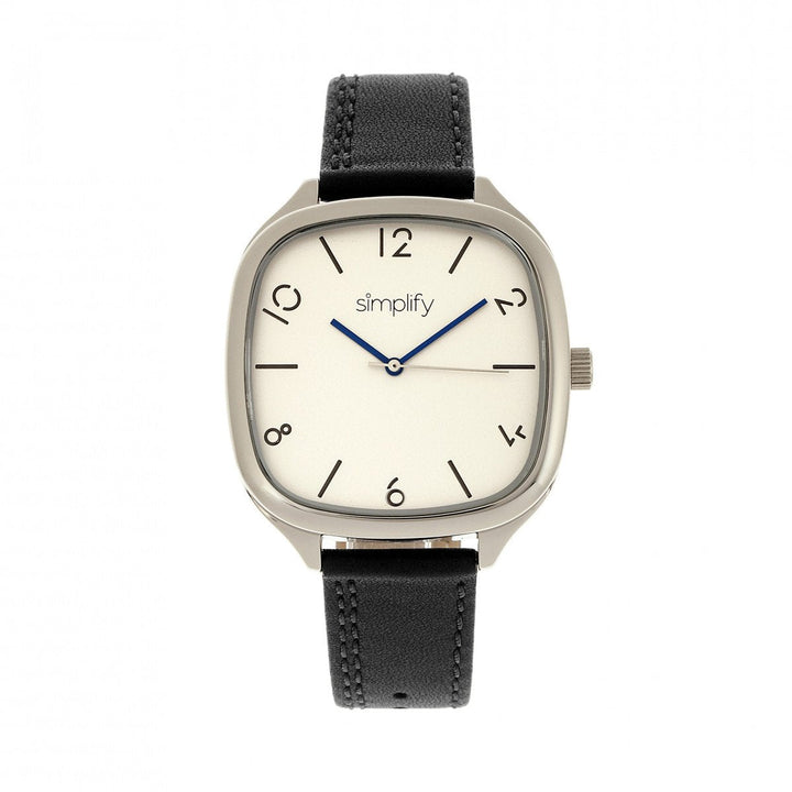 Simplify The 3500 Leather-Band Watch