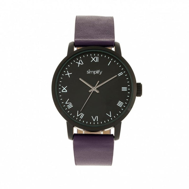 Simplify The 4200 Leather-Band Watch