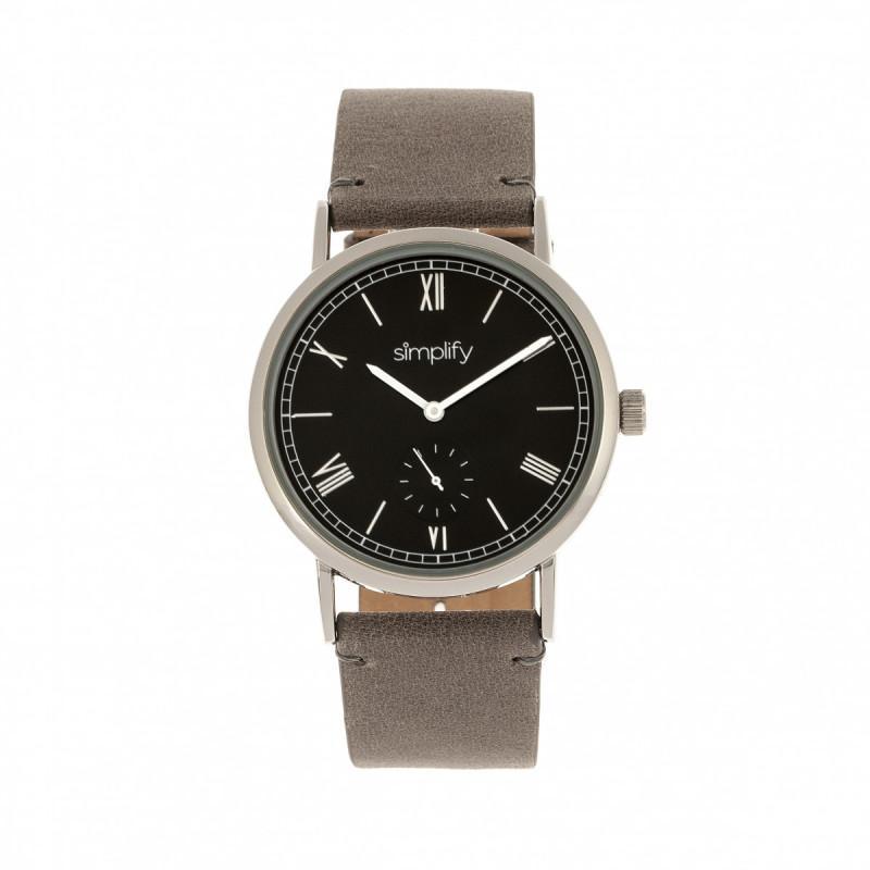 Simplify The 5100 Leather-Band Watch